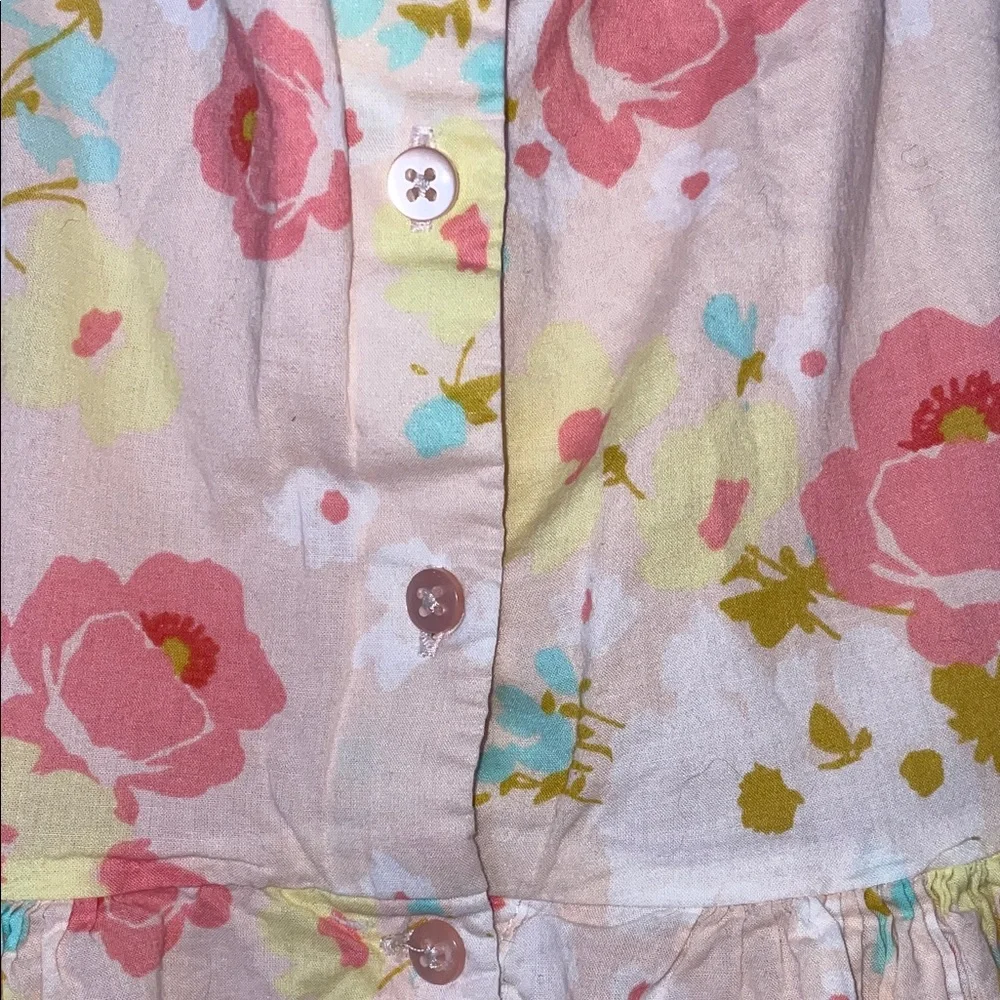 Cherokee Pink Floral Sleeveless Dress With Tulle in Skirt size 5T